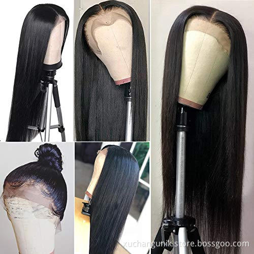Straight Lace Front Human Hair Wigs 13x4 Frontal Wig for Black Addictive Glueless Peruvian Women 30 40 Inch Swiss Lace 8-40 Inch